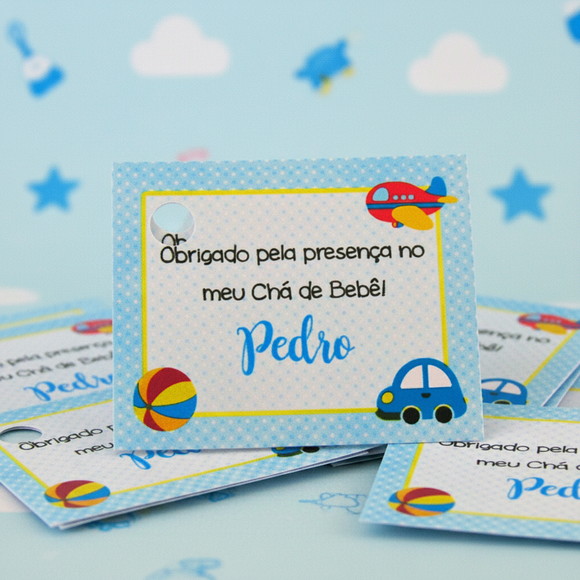 Tag para Lembrancinha Brinquedos ( 50 unidades)
