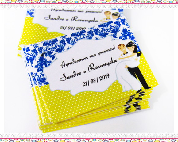 Tag para Lembrancinha Casamento Noivado (50 unidades) - Imagem 2