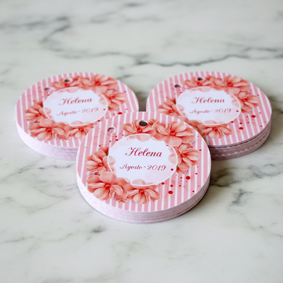 Tag para Lembrancinha Floral ( 50 unidades) - Imagem 3