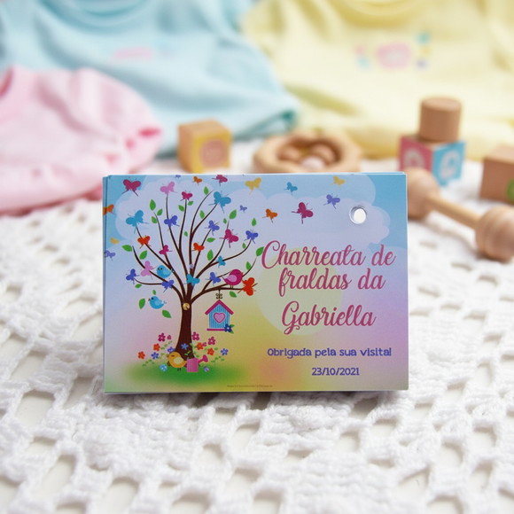 Tag para Lembrancinha Jardim Encantado (50 unidades)