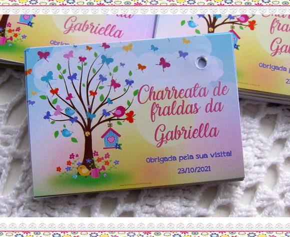 Tag para Lembrancinha Jardim Encantado (50 unidades) - Imagem 1