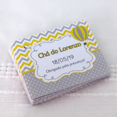 Tag para Lembrancinha Maternidade (50 unidades)