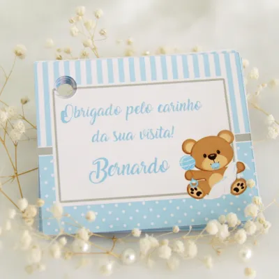 Tag para Lembrancinha Maternidade Ursinho (50 unidades)