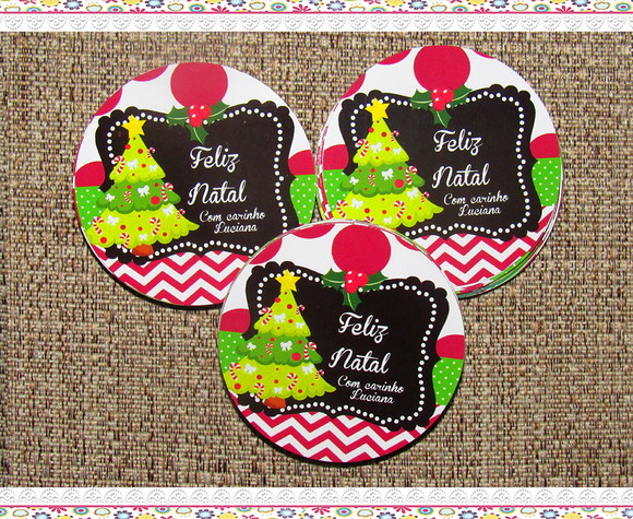 Tag para Lembrancinha Natal - Pinheirinho ( 50 unidades) - Imagem 2