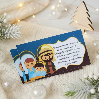 Tag para Lembrancinha Natal - Presépio  ( 50 unidades)