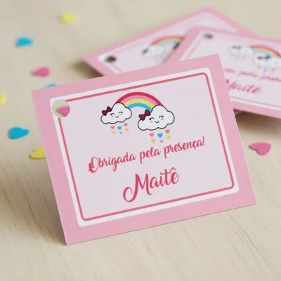 Tag Personalizada Chuva de Amor (50 unidades)