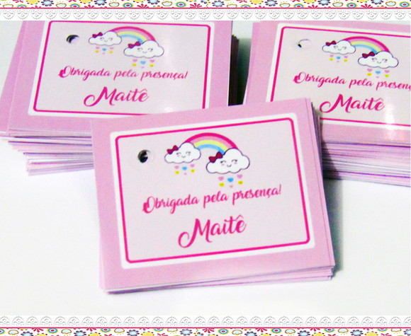 Tag Personalizada Chuva de Amor (50 unidades) - Imagem 2