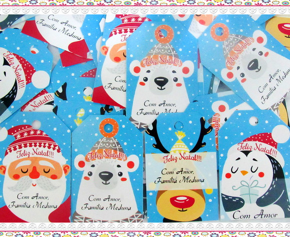 Tag Personalizada Natal (50 unidades) - Imagem 1