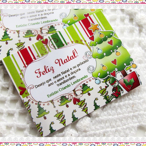 Tag Personalizada para Lembrancinha Natal ( 50 unidades) - Imagem 3