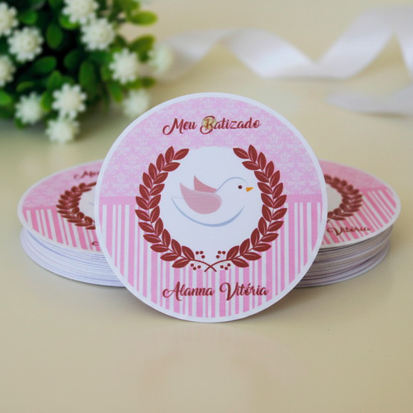 Tags para Personalizadas Batizado ( 50 unidades) - Imagem 2