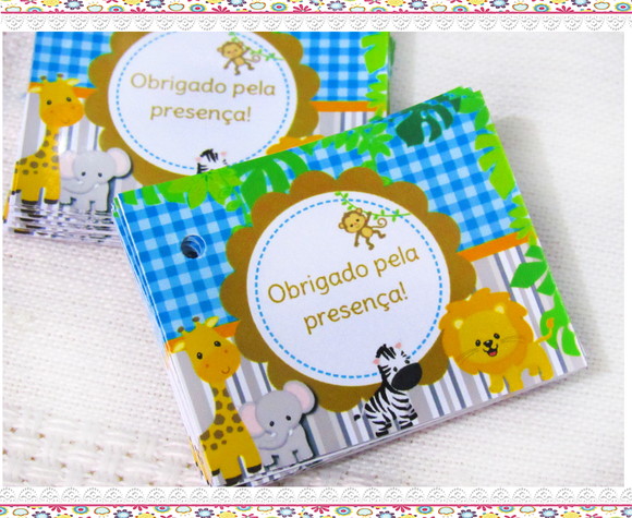 Tags Personalizadas para Lembrancinha Safari ( 50 unidades) - Imagem 2