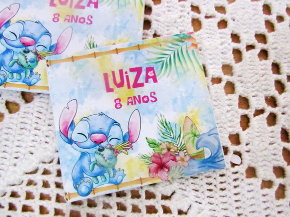 Tags Personalizadas Stitch ( 50 unidades)