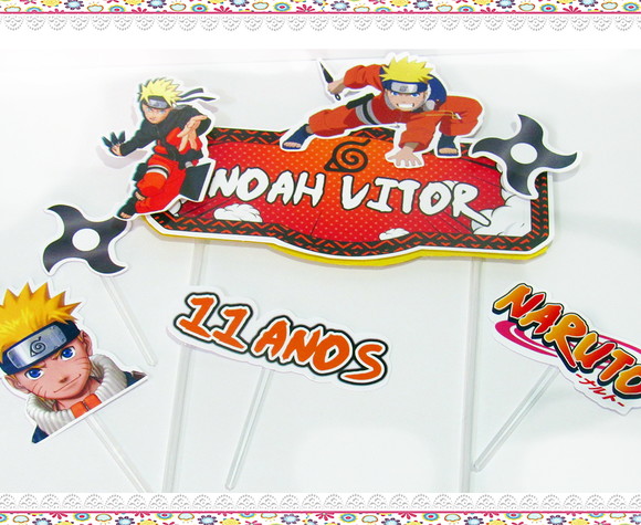 Topo de Bolo Naruto - Imagem 3