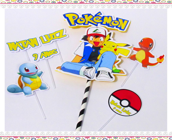 Topo de Bolo Pokémon - Imagem 1