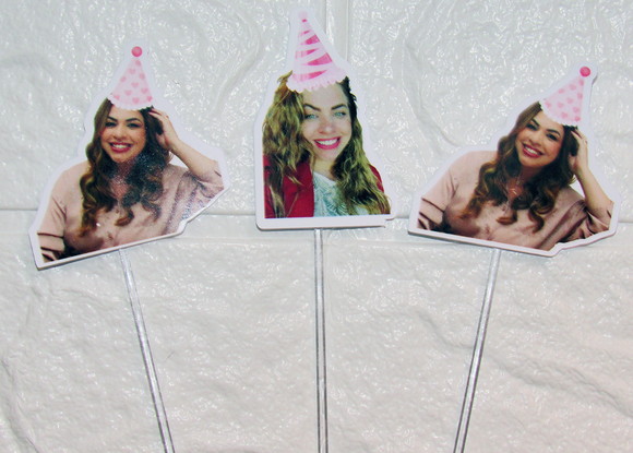 Topper com Foto: Carinha de Festa