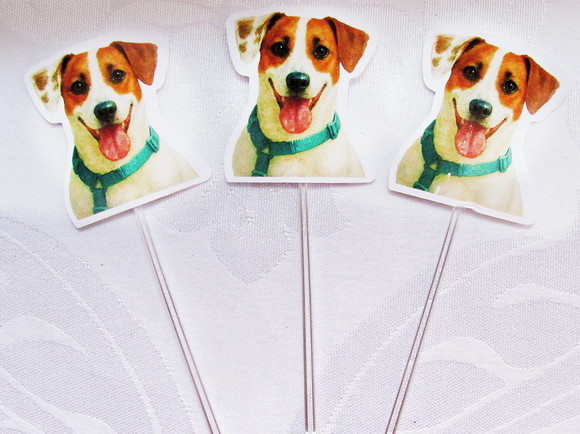 Topper para Docinho Carinha de Festa Pet ( 50 unidades) - Imagem 1
