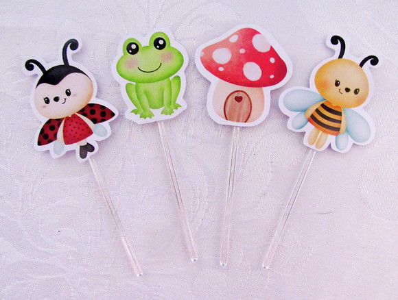 Topper para Docinho Jardim Encantado ( 50 unidades) - Imagem 2