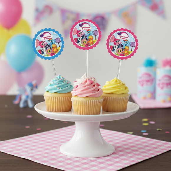 Topper para Docinho My Little Pony ( 50 unidades)