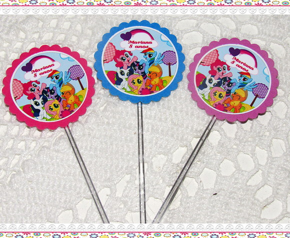 Topper para Docinho My Little Pony ( 50 unidades) - Imagem 3