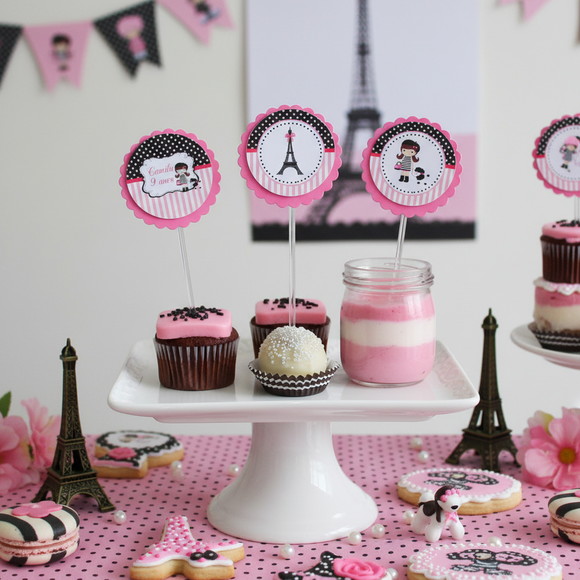 Topper para Docinho Paris ( 50 unidades) - Imagem 2