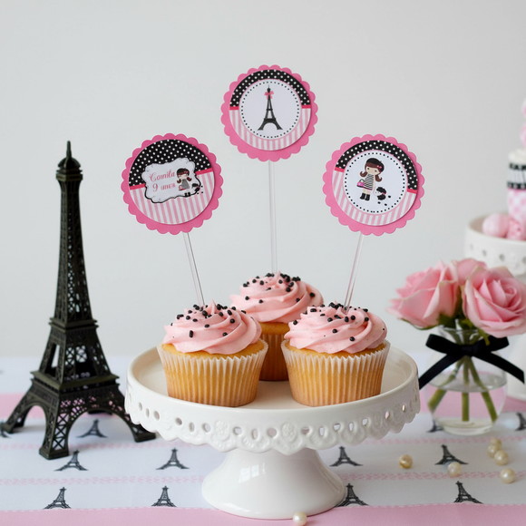 Topper para Docinho Paris ( 50 unidades)