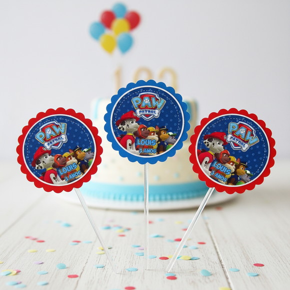 Topper para Docinho Patrulha Canina ( 50 unidades)