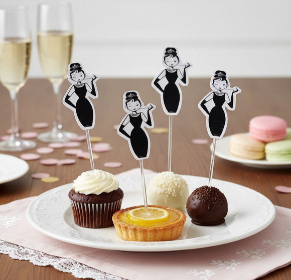 Topper para Docinhos Bonequinha de Luxo ( 50 unidades)