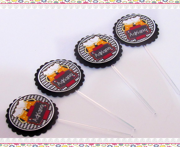 Topper para Docinhos Boteco ( 50 unidades) - Imagem 2