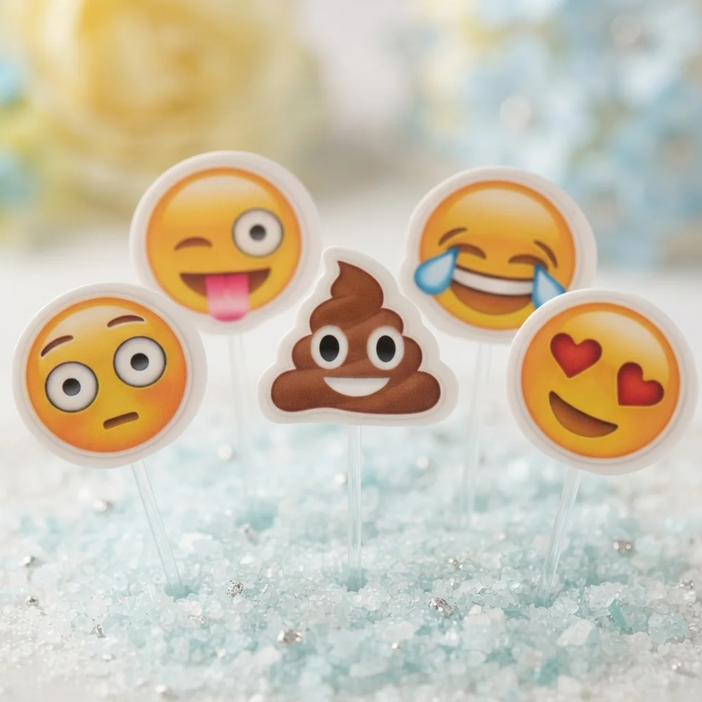 Topper para Docinhos Emoji (50 unidades) - Imagem 4