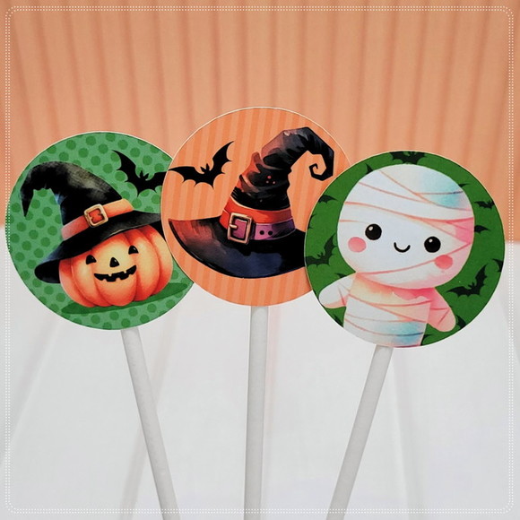 Topper para Docinhos Halloween (50 unidades) - Imagem 2