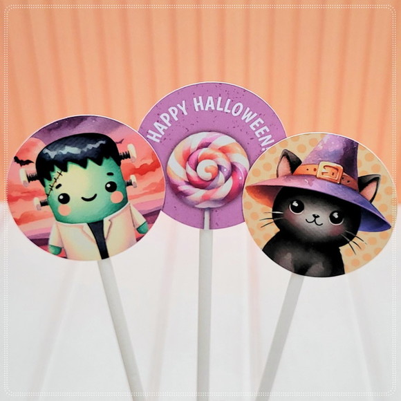 Topper para Docinhos Halloween (50 unidades) - Imagem 3
