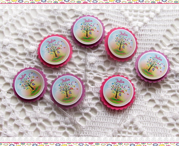 Topper para Docinhos Jardim Encantado (50 unidades) - Imagem 3