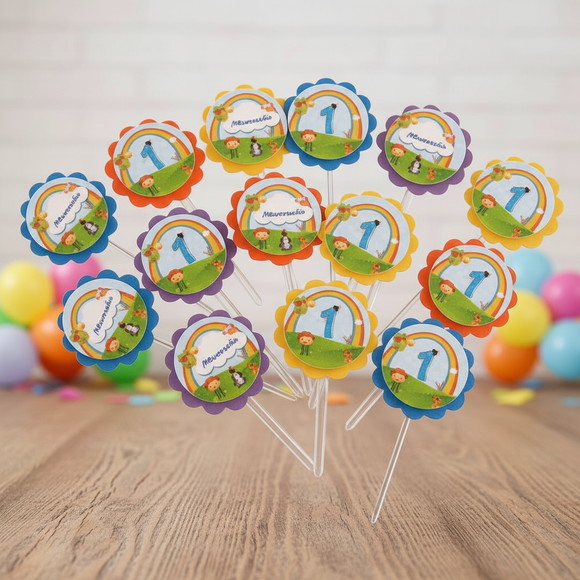 Topper para Docinhos Tema Baby Tv ( 50 unidades)