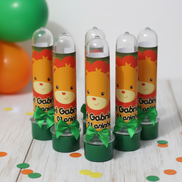 Tubete Personalizado Safari Leãozinho - Imagem 1