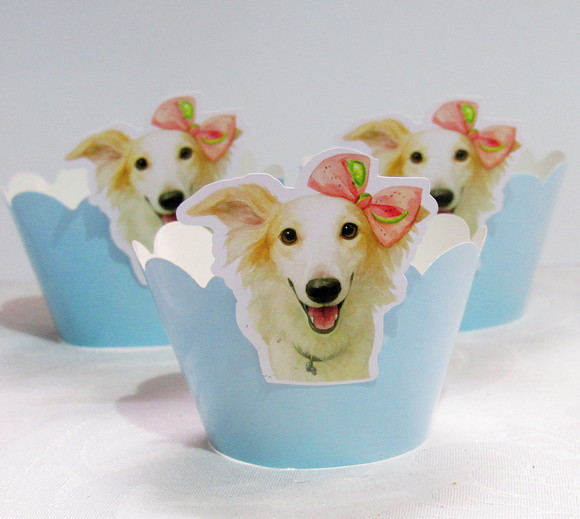 Wrappers Personalizados para Cupcake Cachorrinha - Imagem 2