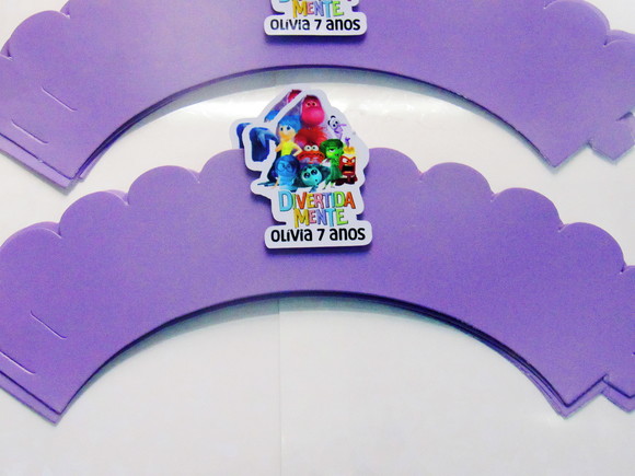 Wrappers Personalizados para Cupcake: Divertidamente - Imagem 2