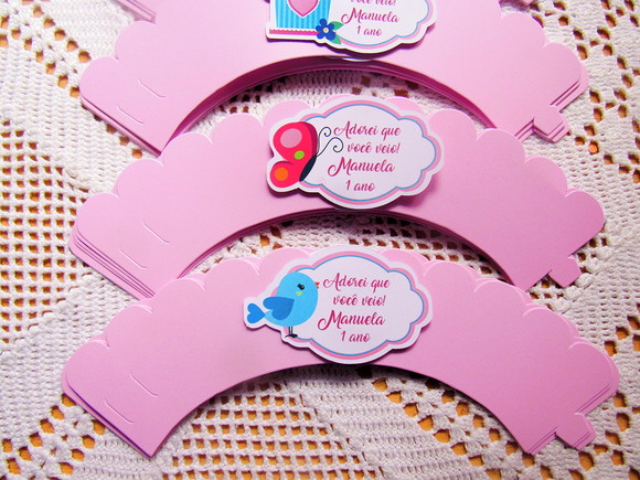 Wrappers Personalizados para Cupcake: Jardim Encantado - Imagem 4