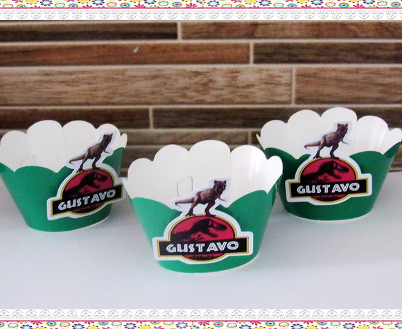 Wrappers Personalizados para Cupcake: Jurassic Park - Imagem 3