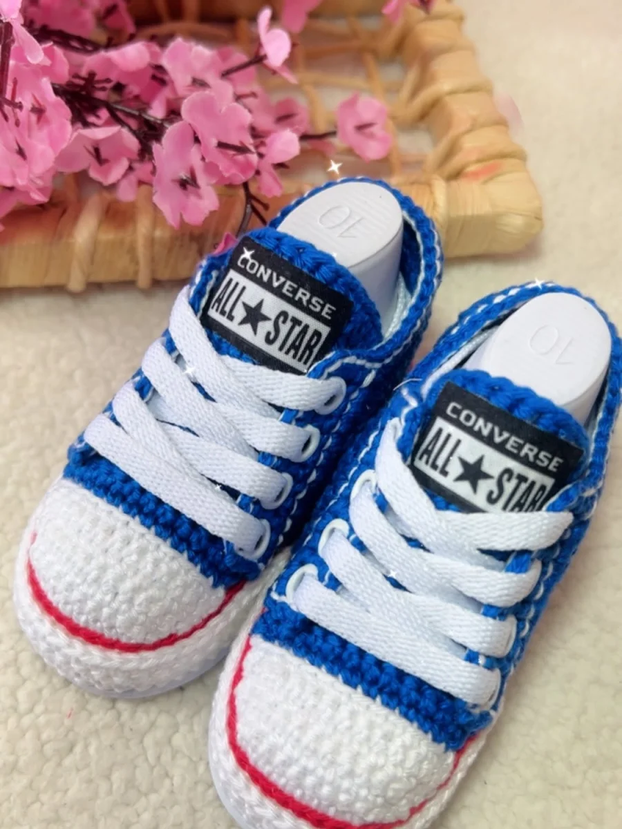 Allstar de Crochê Azul Royal - Imagem 8