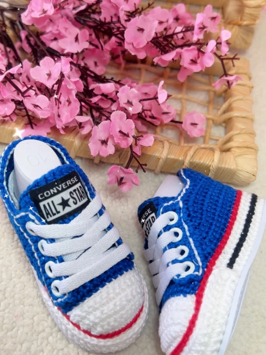 Allstar de Crochê Azul Royal - Imagem 5