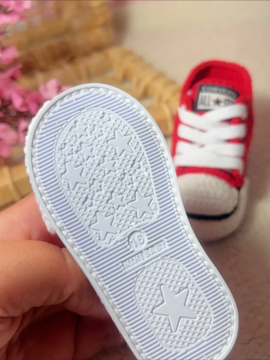Allstar de Crochê Vermelho - Imagem 5