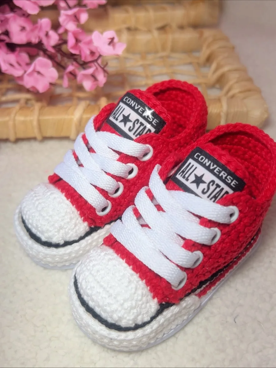 Allstar de Crochê Vermelho - Imagem 1