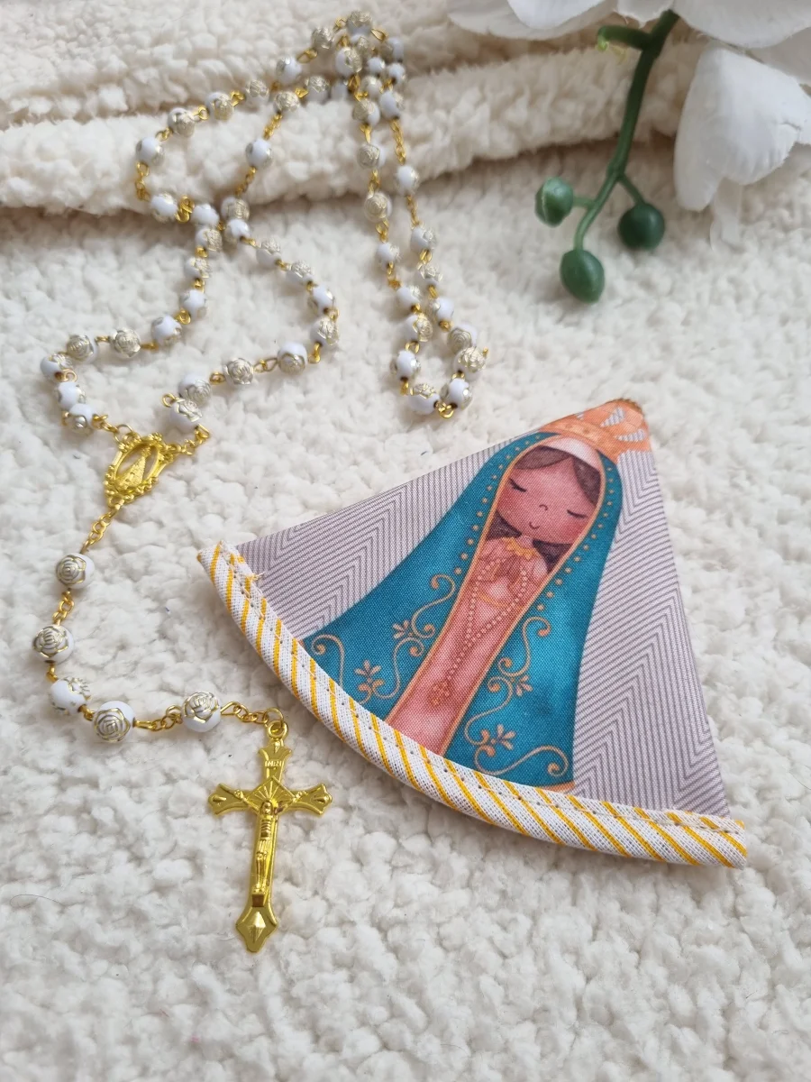 Porta Terço Personalizado Lembrancinha Religiosa - Imagem 1