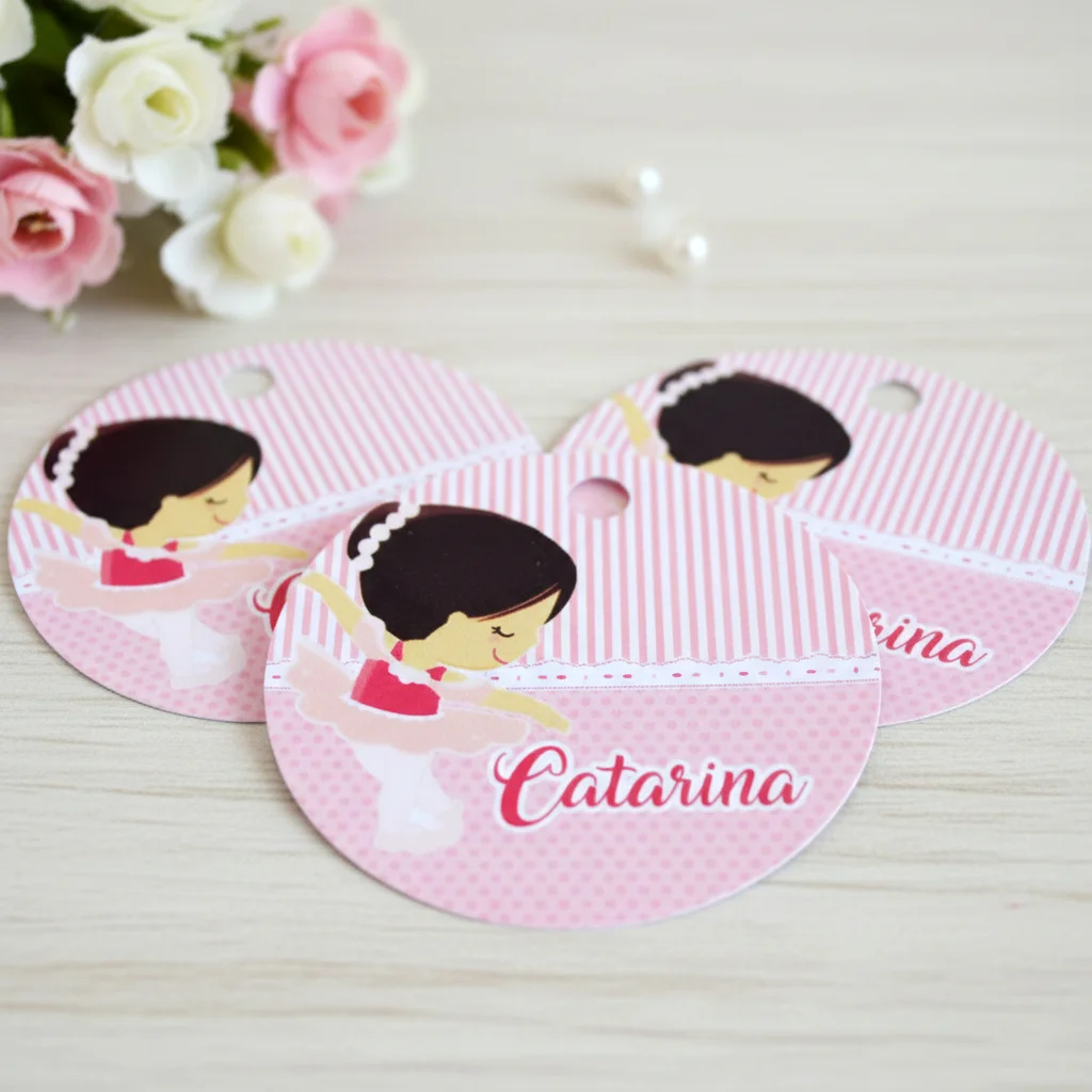 Tag personalizada Bailarina  ( 50 unidades)