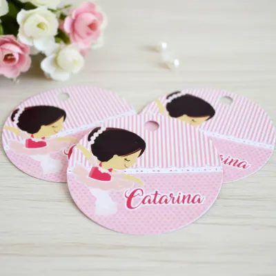 Tag personalizada Bailarina  ( 50 unidades)
