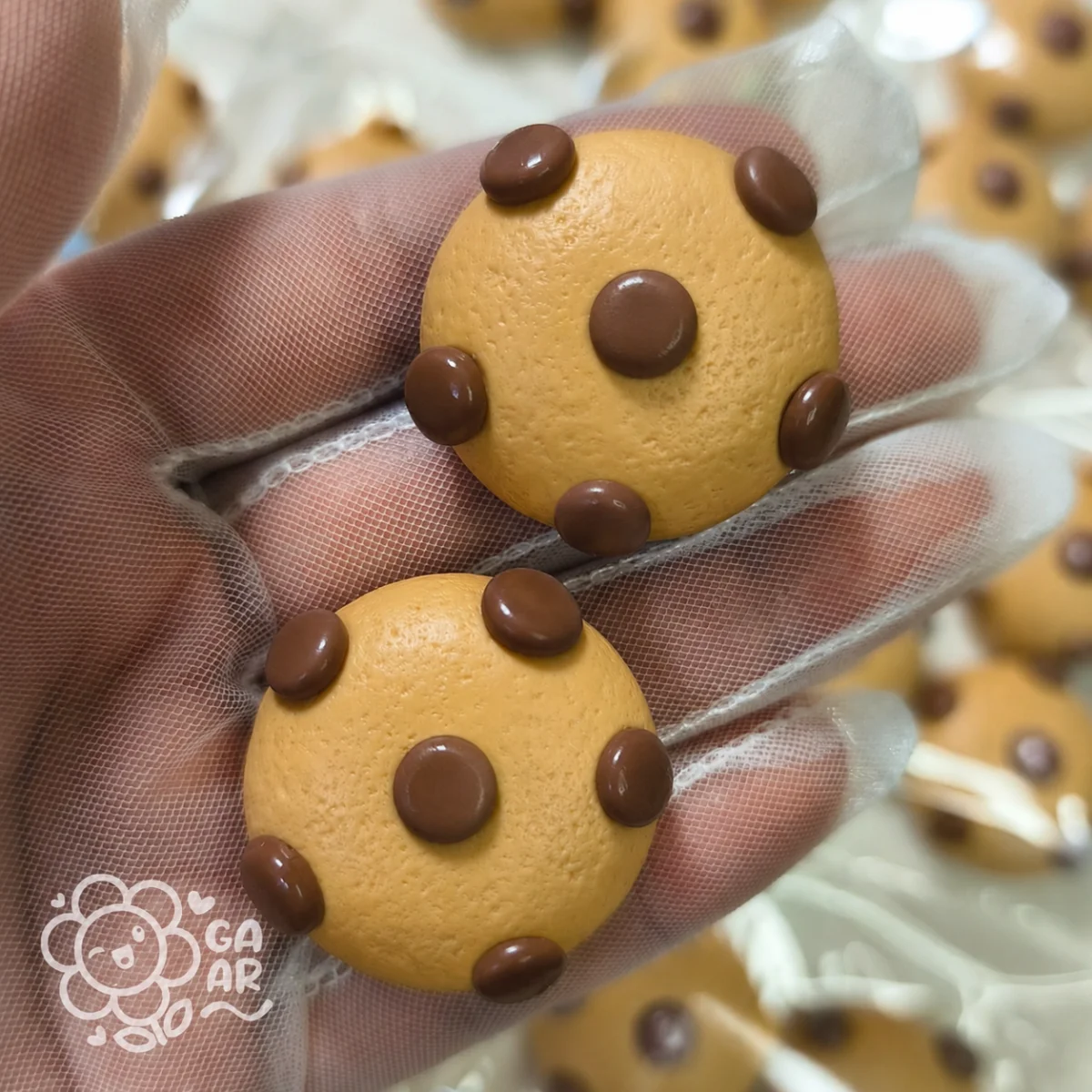 Aplique Cookies em Biscuit para Laços, Tiaras e Lembrancinhas 4cm - Imagem 2