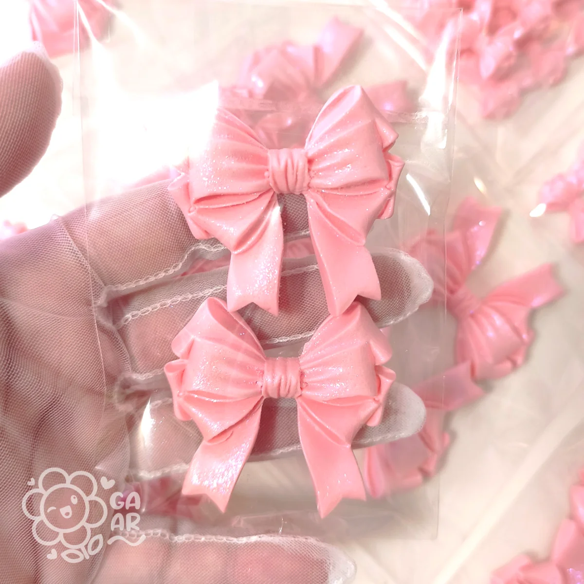 Aplique Laço Princesa Grande em Biscuit para Laços, Tiaras e Lembrancinhas - 5cm - Imagem 1