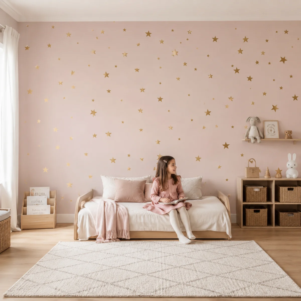 Adesivo de Parede Estrelas Douradas Infantil 100 Unidades - Imagem 5