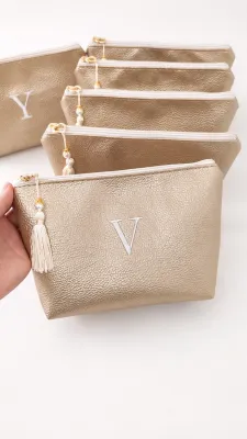 Necessaire Personalizada com Nome ou Iniciais  Bordado – Presente Exclusivo e Único