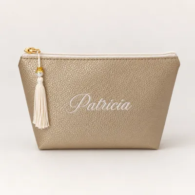Necessaire Personalizada com Nome ou Iniciais  Bordado – Presente Exclusivo e Único
